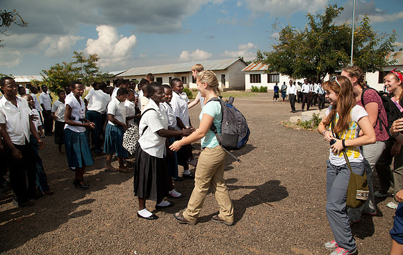 Meeting Mwaya Secondary School students