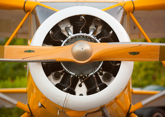 Vintage aircraft at rest